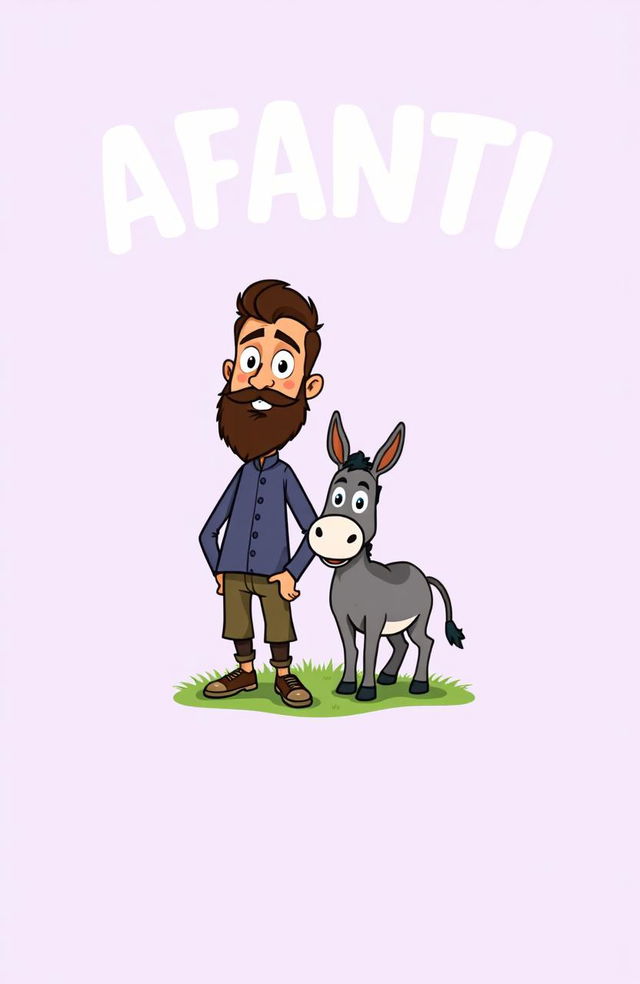 A cartoon-style illustration featuring the title "AFANTI" prominently displayed at the top