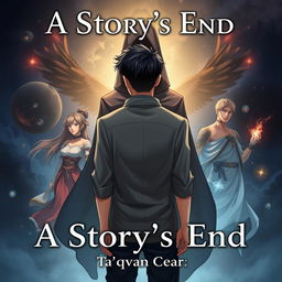 The cover of the book titled 'A Story's End' by Ta'qwan Ceasar, illustrated in an eye-catching anime style