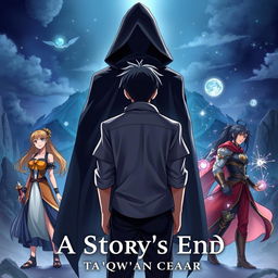 The cover of the book titled 'A Story's End' by Ta'qwan Ceasar, illustrated in an eye-catching anime style