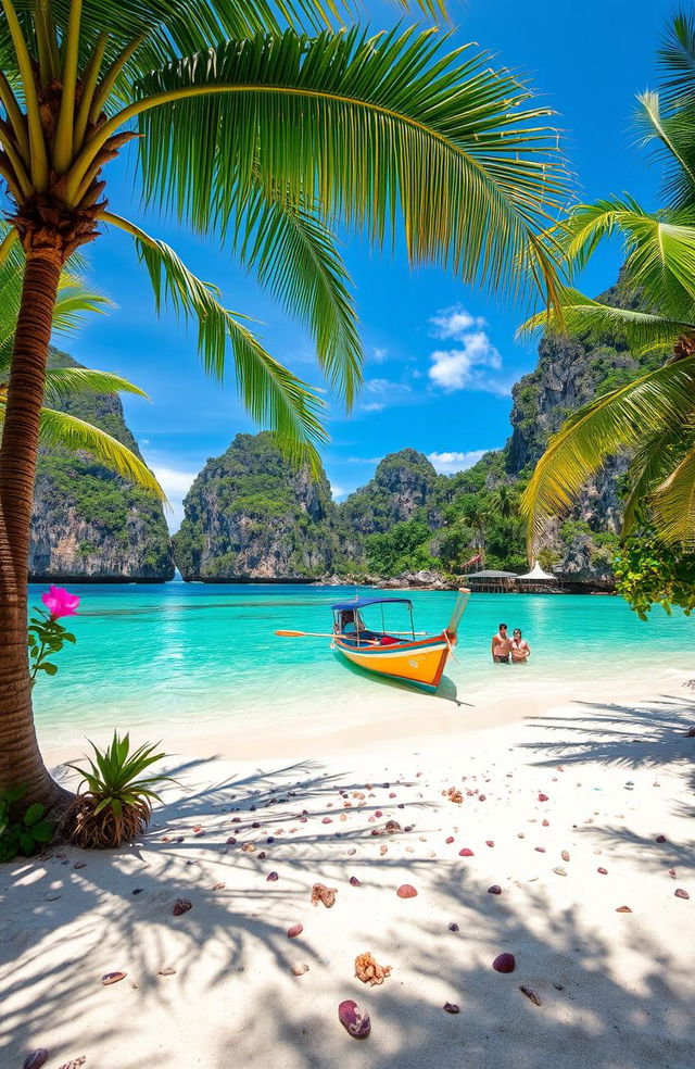 A picturesque scene showcasing the hidden treasures of Koh Lipe Island, Thailand