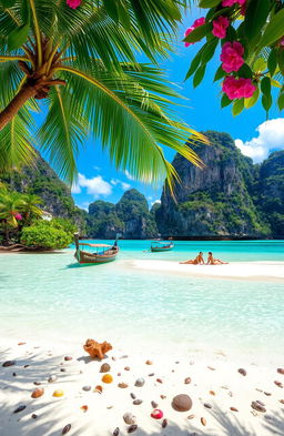 A picturesque scene showcasing the hidden treasures of Koh Lipe Island, Thailand