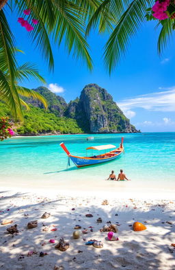 A picturesque scene showcasing the hidden treasures of Koh Lipe Island, Thailand