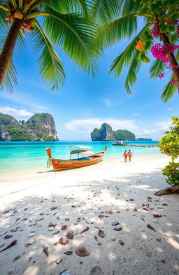 A picturesque scene showcasing the hidden treasures of Koh Lipe Island, Thailand