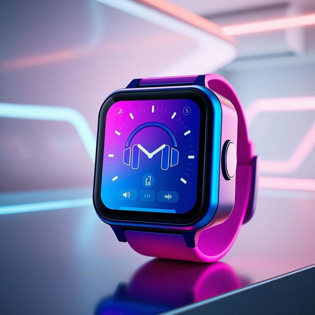 A unique square-shaped smartwatch named 'Dora', designed to resemble a human head