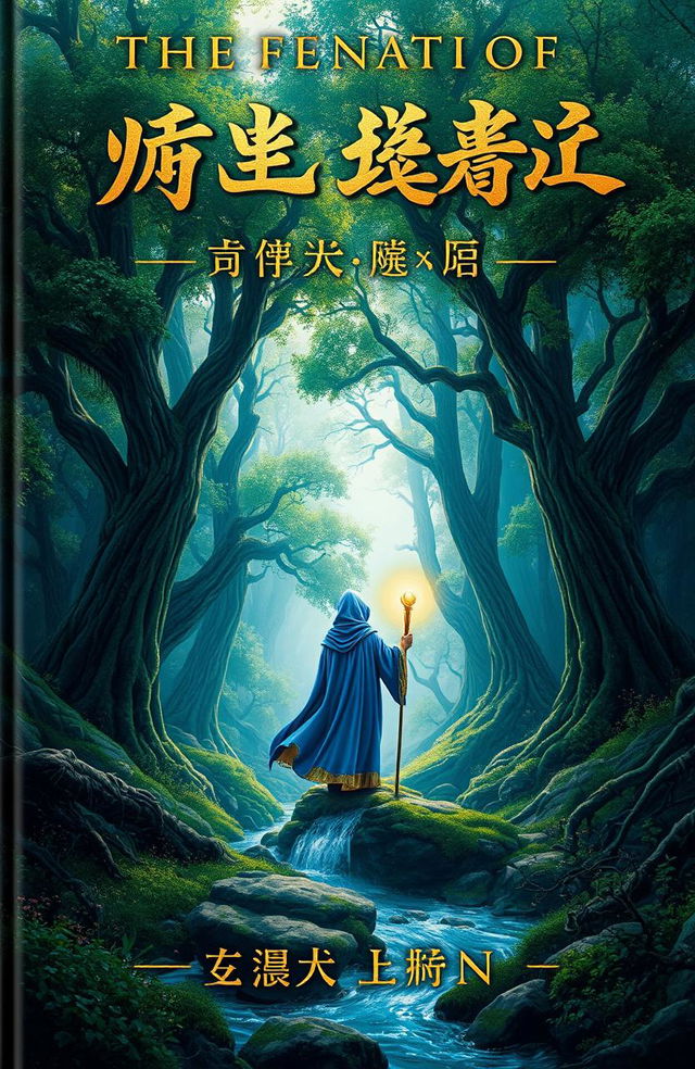 A captivating English language book cover featuring an intriguing fantasy scene