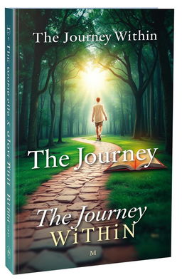 A visually stunning book cover for 'The Journey Within', which features elements of self-discovery and resilience