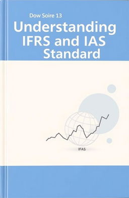 A modern and engaging book cover design for "Understanding IFRS and IAS Standards"