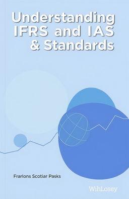 A modern and engaging book cover design for "Understanding IFRS and IAS Standards"