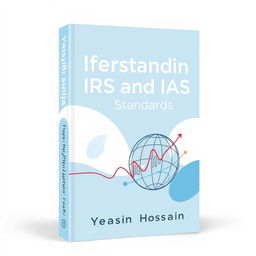 A modern and engaging book cover design for "Understanding IFRS and IAS Standards" written by Yeasin Hossain