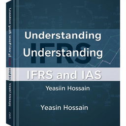 A compelling book cover design for 'Understanding IFRS and IAS' by Yeasin Hossain