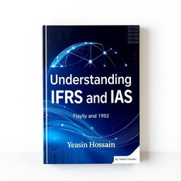A visually striking book cover design for 'Understanding IFRS and IAS' authored by Yeasin Hossain