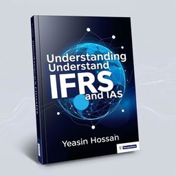 A visually striking book cover design for 'Understanding IFRS and IAS' authored by Yeasin Hossain