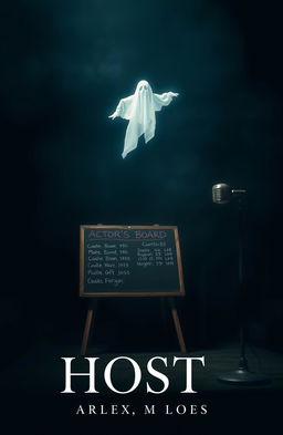 A captivating book cover design featuring a ghostly theme