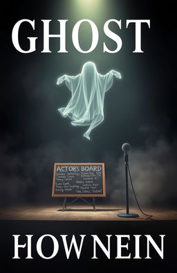 A captivating book cover design featuring a ghostly theme