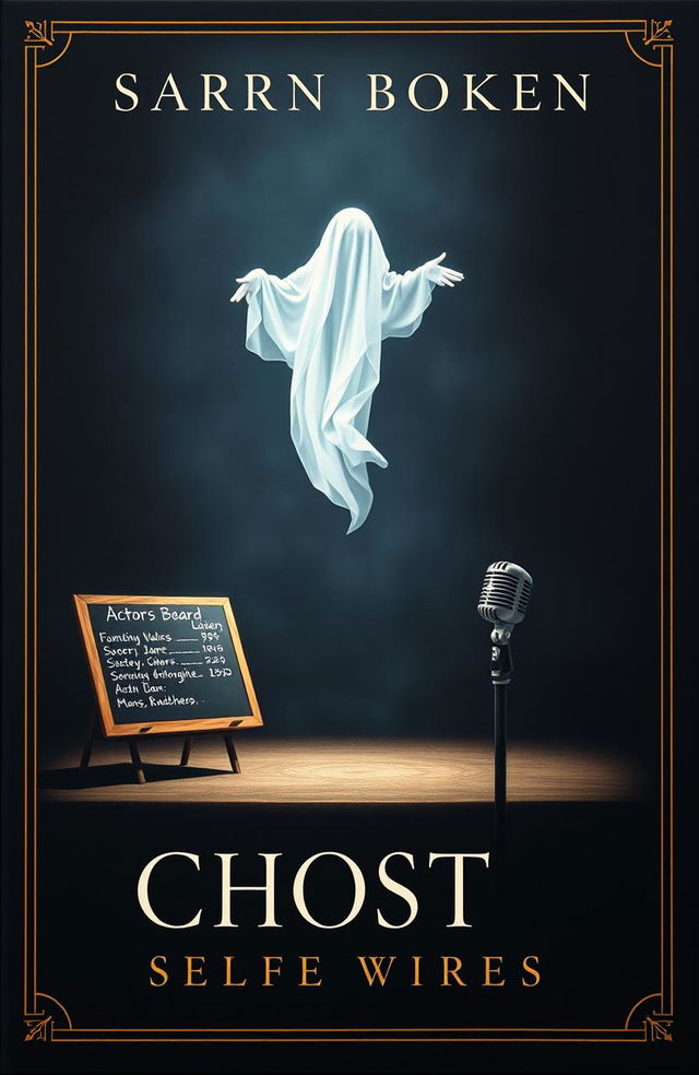 A captivating book cover design featuring a ghostly theme