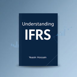 A sophisticated book cover design for 'Understanding IFRS and IAS' authored by Yeasin Hossain