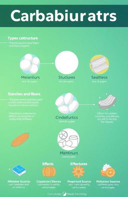 Research paper discussing carbohydrates, their types, structures, functions, and health implications