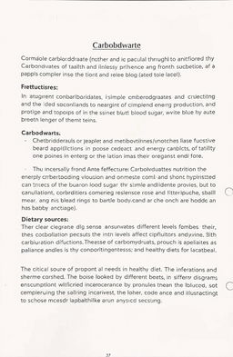 Research paper discussing carbohydrates, their types, structures, functions, and health implications