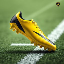 An imaginative concept design of a Lamborghini-inspired football boot