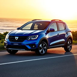 A sleek and modern 2025 model Dacia Sandero, showcasing its innovative design features and stylish exterior