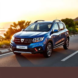 A sleek and modern 2025 model Dacia Sandero, showcasing its innovative design features and stylish exterior