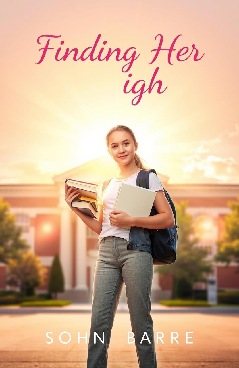 A captivating book cover for 'Finding Her Light'