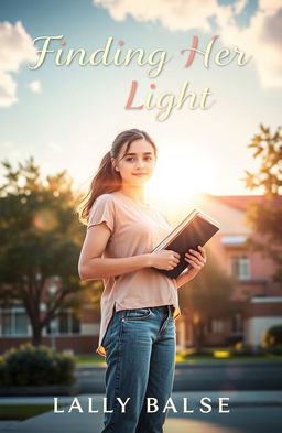A captivating book cover for 'Finding Her Light'