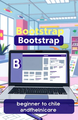 An educational illustration showcasing the concept of Bootstrap, a popular front-end framework