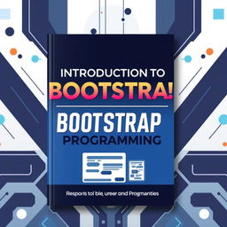 A visually striking book cover design for the title 'Introduction to Bootstrap Programming'