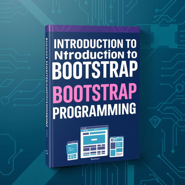 A visually striking book cover design for the title 'Introduction to Bootstrap Programming'