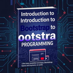 A visually striking book cover design for the title 'Introduction to Bootstrap Programming'