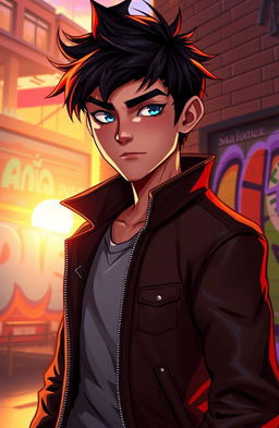 A digital illustration depicting a character named Dimitri in an evocative and intriguing scene