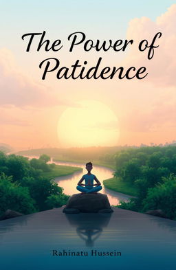 A serene and contemplative artwork that visually encapsulates the theme of 'The Power of Patience' by Rahinatu Hussein