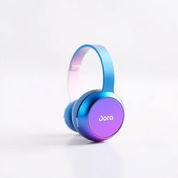 A mini headphone designed with the brand name 'Dora', featuring an innovative listening configuration shaped like a head