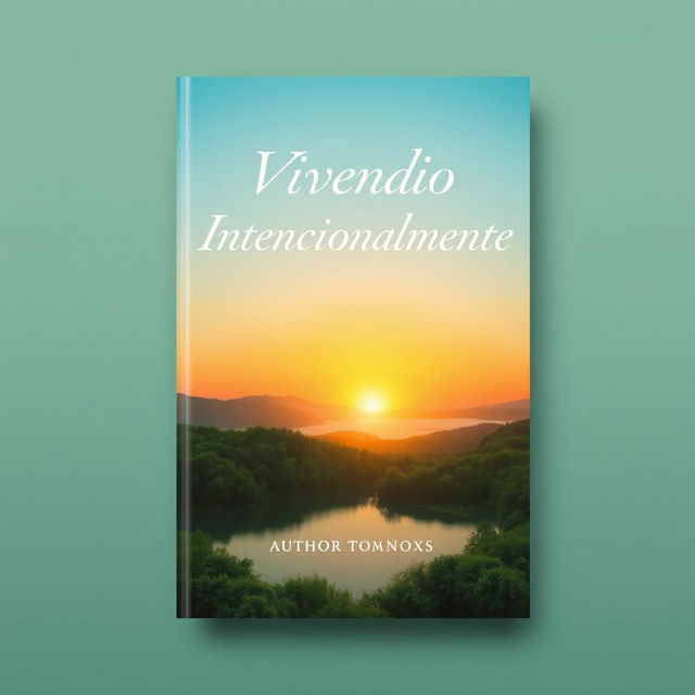 A book cover design for a book titled "Vivendo Intencionalmente"