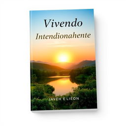 A book cover design for a book titled "Vivendo Intencionalmente"