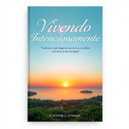 A book cover design for a book titled "Vivendo Intencionalmente"