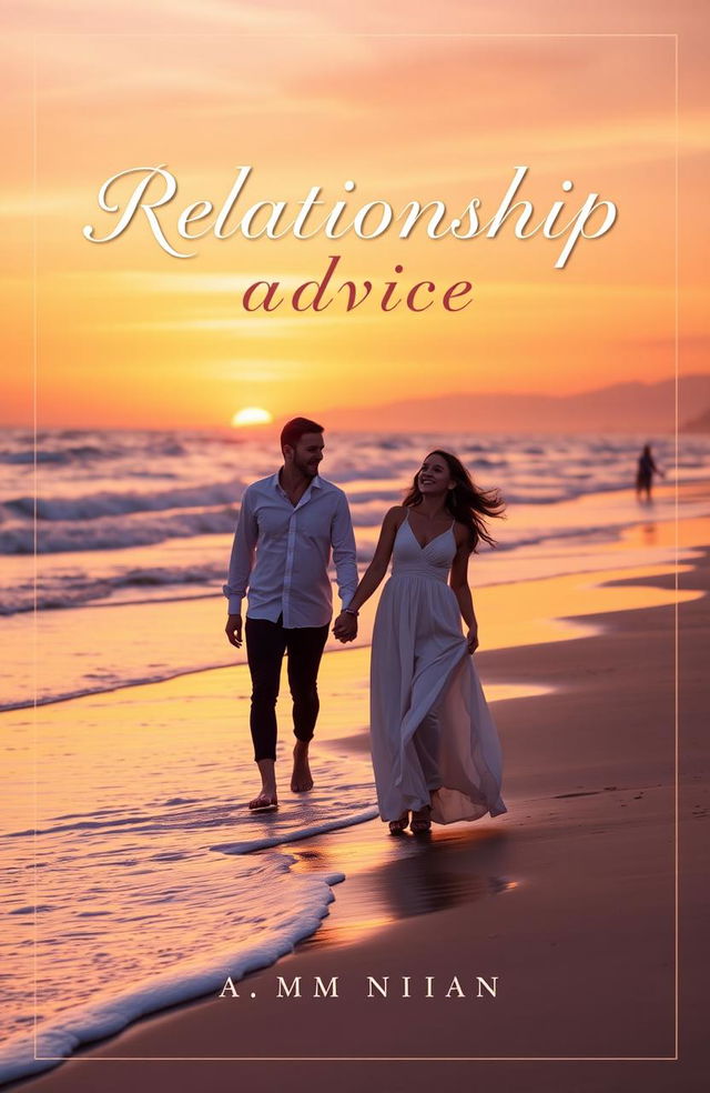 A beautifully designed book cover for a relationship advice book