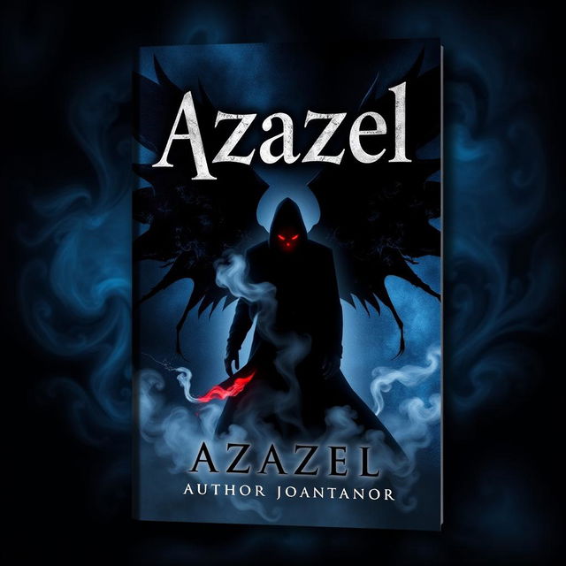 A stunning book cover design for a novel titled 'Azazel'