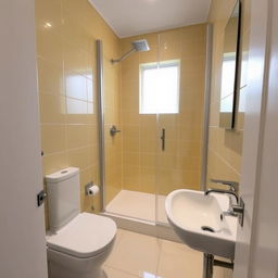 A compact shower room measuring 2