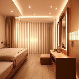 A spacious 20x13 room with modern design, best lighting, and stylish furniture.