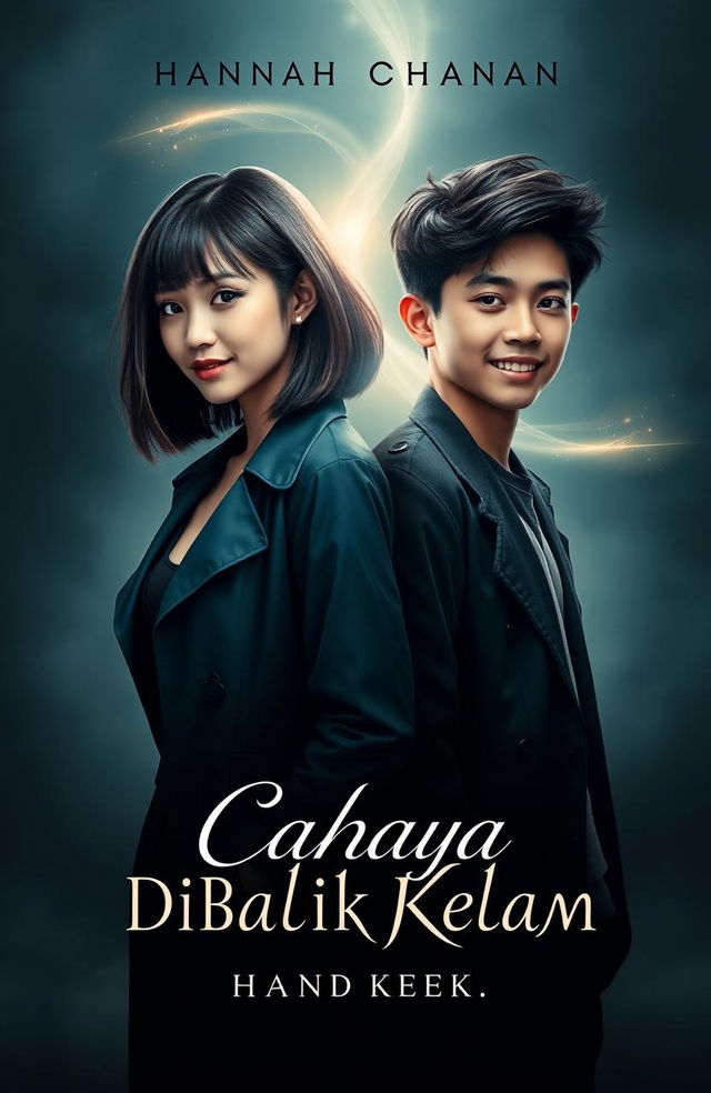 A captivating book cover design for a novel titled 'Cahaya Dibalik Kelam'