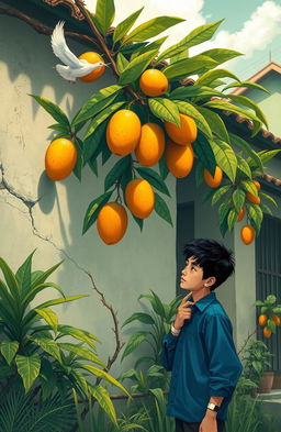 A vibrant literary scene depicting a collection of short stories inspired by the golden generation of Probolinggo, celebrating culture and valuing diversity