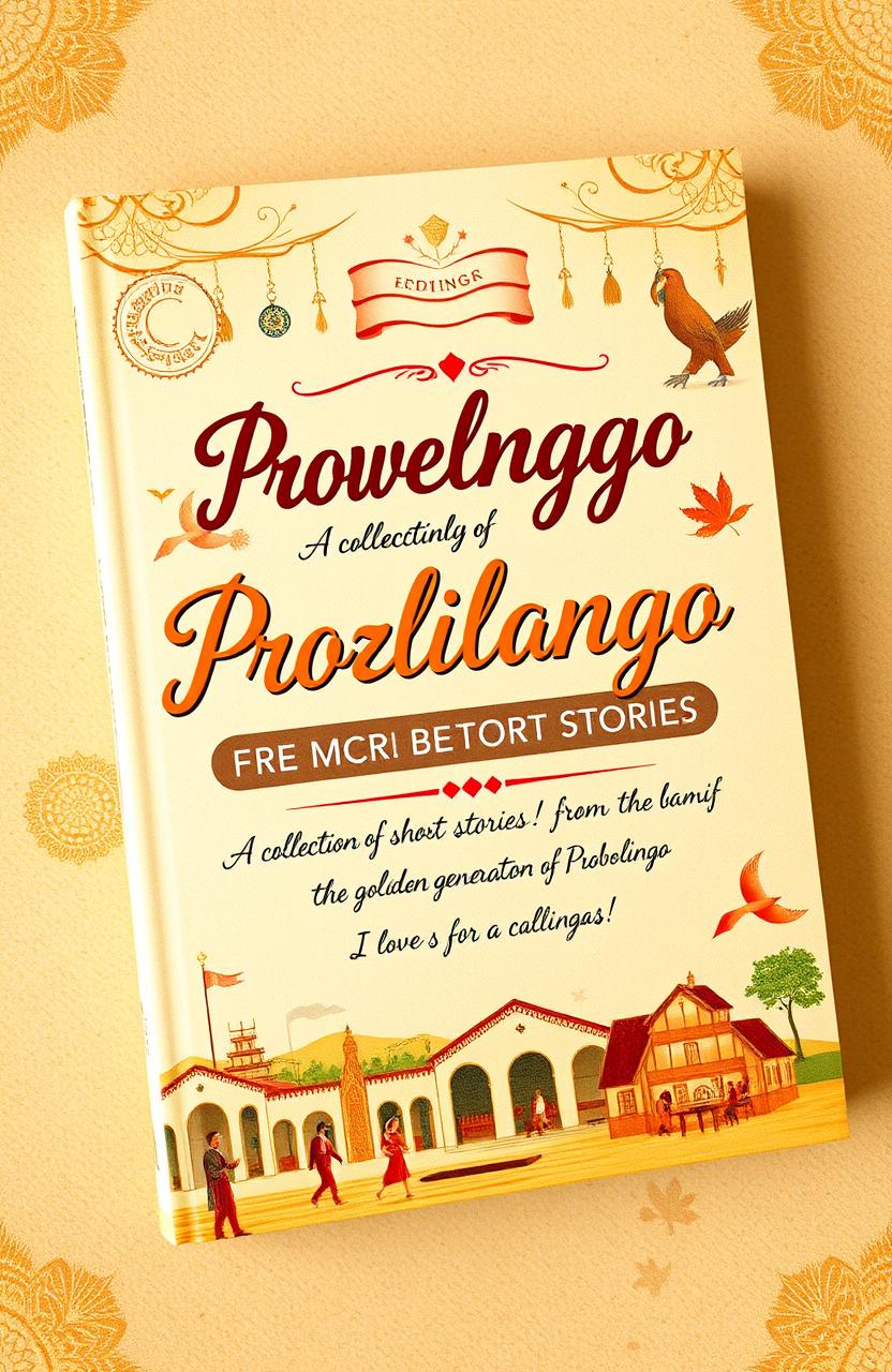 A beautifully designed book cover that showcases the essence of a collection of short stories from the golden generation of Probolinggo