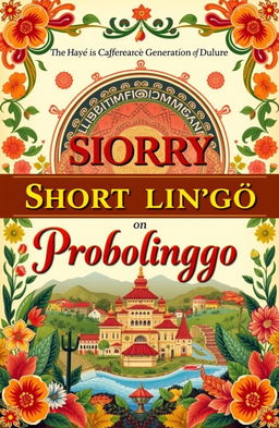 A beautiful and intricate cover design for a collection of short stories from the golden generation of Probolinggo