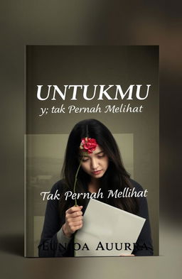 A book cover design for 'Untukmu yang Tak Pernah Melihat' by Eunioa Aurora
