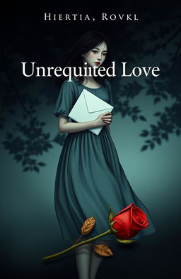 The novel cover features a profound melancholic atmosphere, capturing the essence of unrequited love