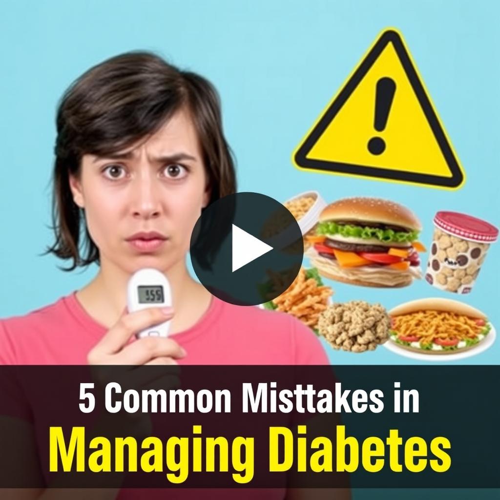 A thumbnail for a video titled '5 Common Mistakes in Managing Diabetes'