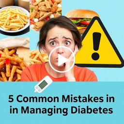 A thumbnail for a video titled '5 Common Mistakes in Managing Diabetes'