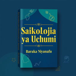 A captivating book cover design for 'Saikolojia ya Uchumi' by Baraka Nyamafu